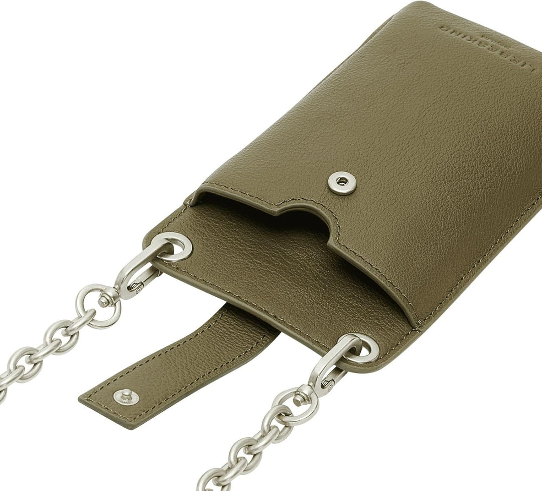 Liebeskind Damen Basics Mobile Pouch Neck Accessories Olive Paste, Olive Paste