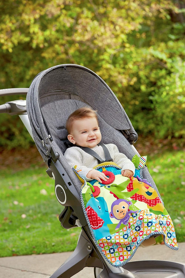 Fisher-Price DYW52 Kleine Tierfreunde-Spieldecke, Mehrfarbig