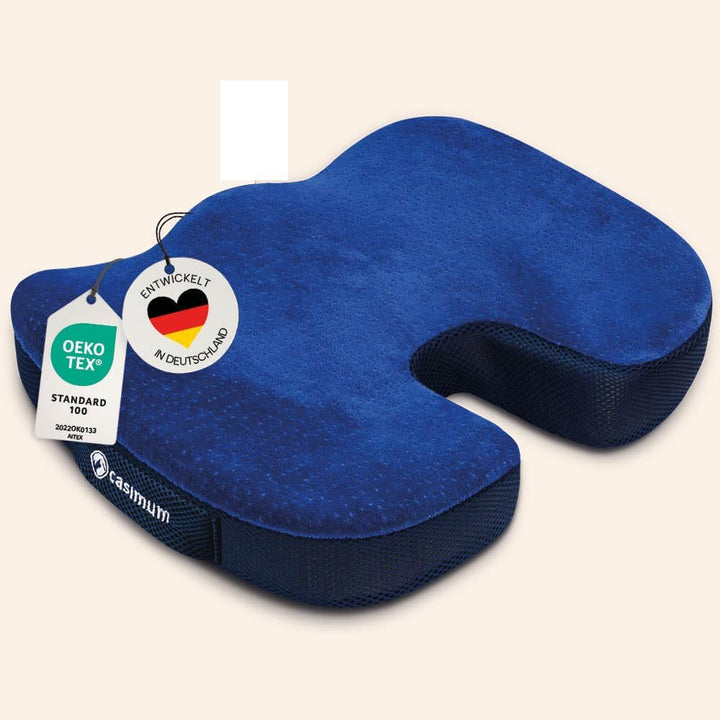 casimum Ergonomisches Sitzkissen, Sitzpolster für Bürostuhl, Stuhlkissen im Home Office. Viskoelasti
