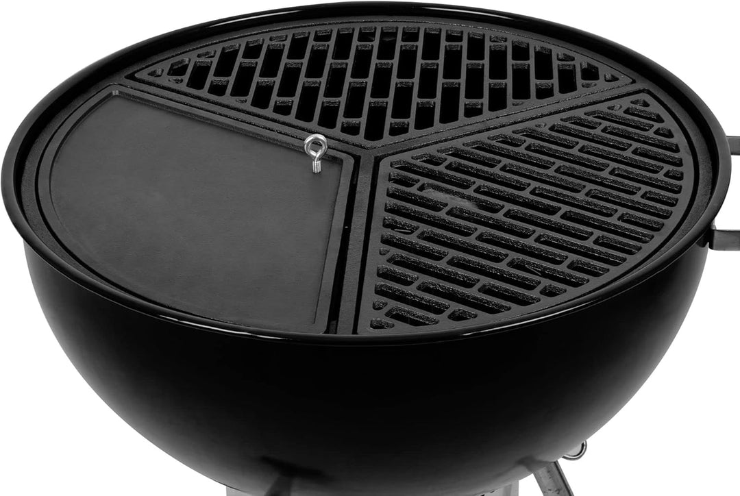 BBQ-Toro Gusseisen Plancha Set mit Grillrost und Grillplatte | Ø 54,5 cm - preseasoned | Gusseisen G