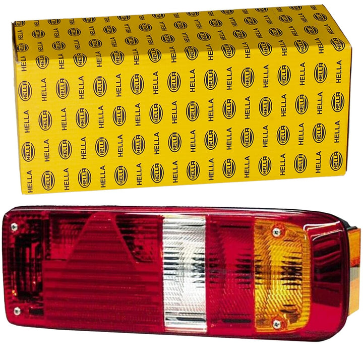 HELLA - Heckleuchte - EasyConn I - Glühlampe - 24V - Anbau/geschraubt - Lichtscheibenfarbe: mehrfarb