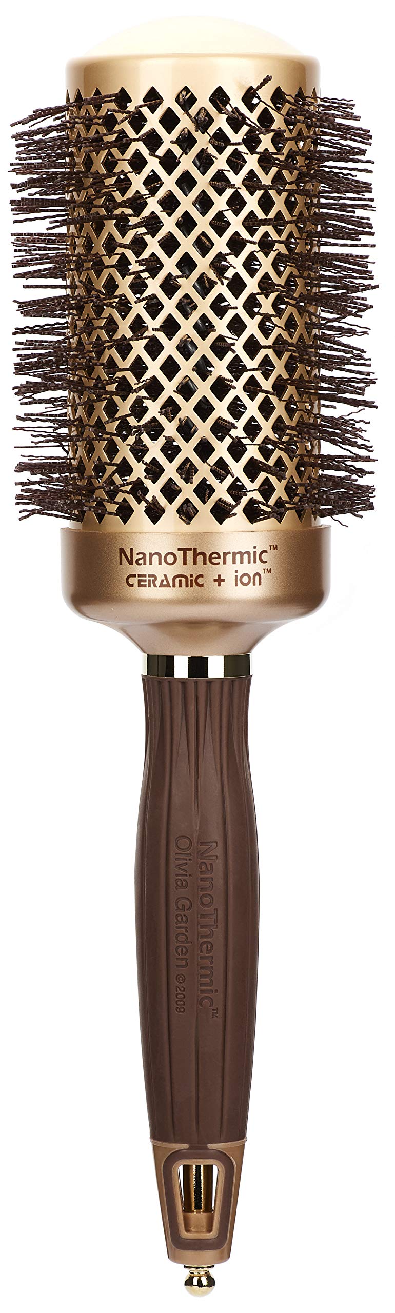 COIPRO, Olivia Garden HaarRundbürste NanoThermic 15946 NT54 54 75 mm mit Keramikkörper und Nylonbors