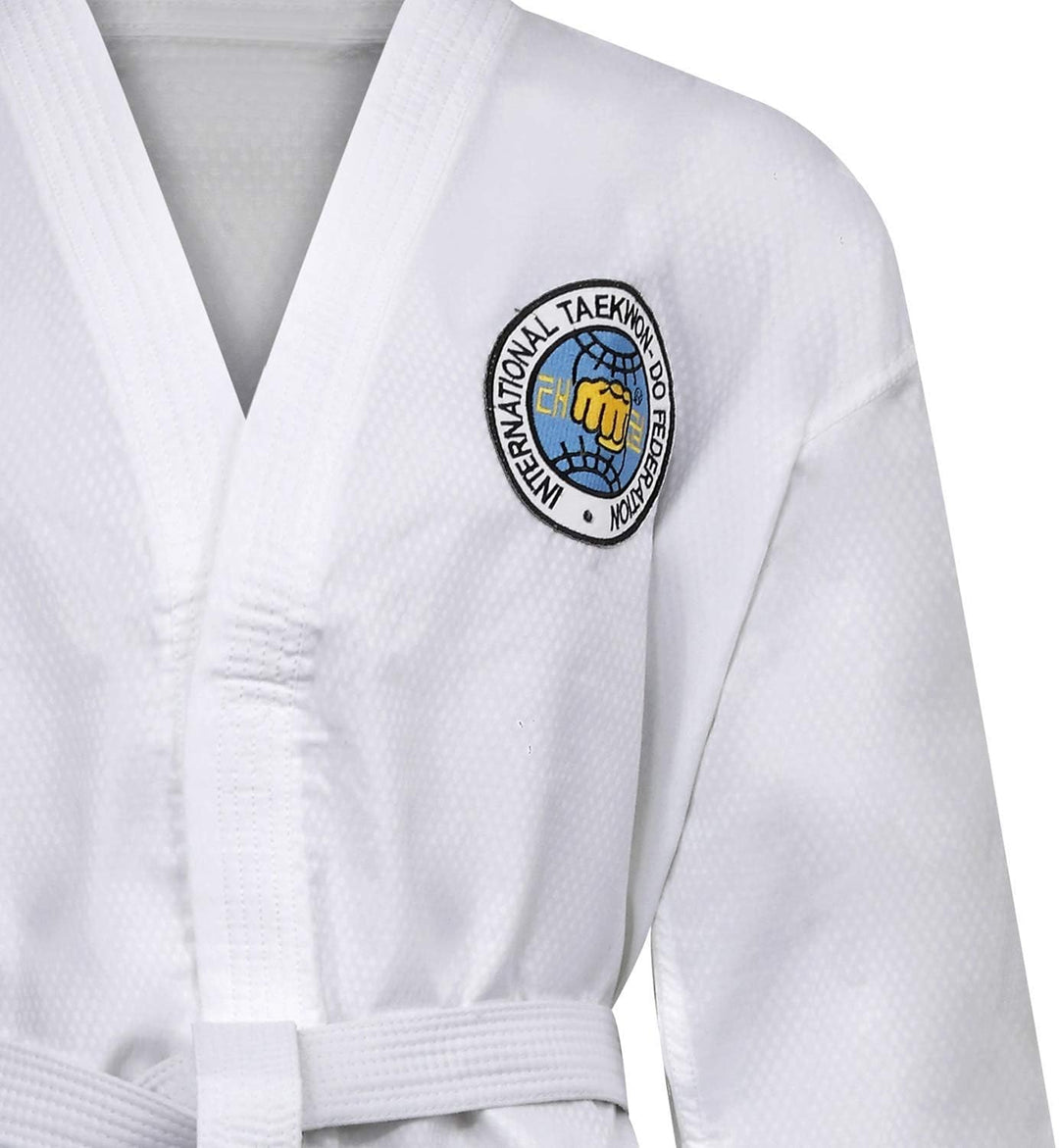 Playwell Elite Ultra Licht Itf Taekwondo Student Performance Kämpfer Anzug - Weiss, 170cm