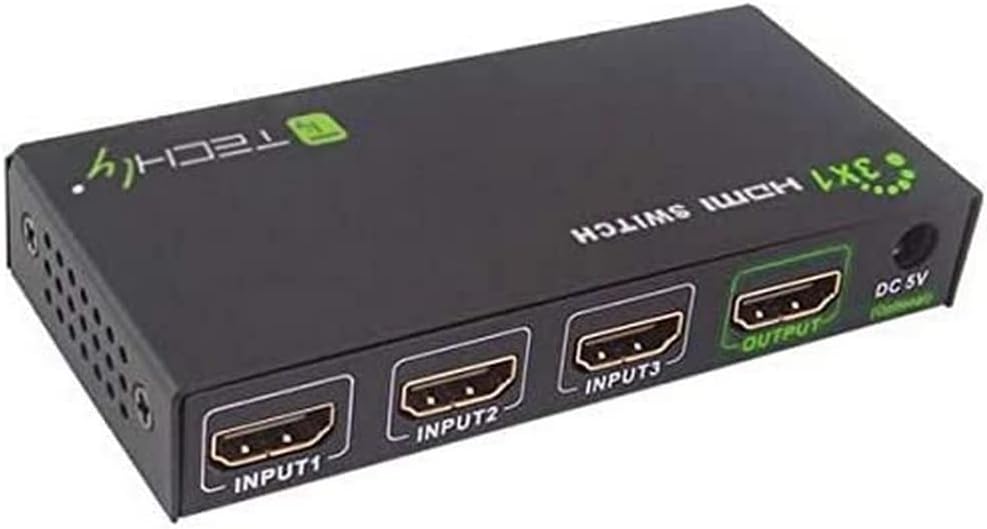 Techly IDATA-HDMI-4K31 HDMI Switch 4K, UHD, 3D, 3 Wege Schwarz