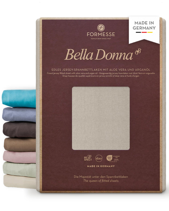 Bella Donna Formesse Spannbett Jersey 180x200-20 perlgrau