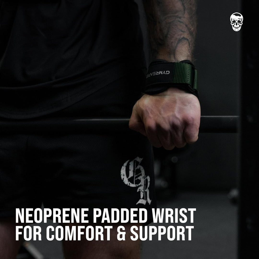 Gewichthebergriffe (Paar) für schweres Powerlifting, Kreuzheben, Rudern, Klimmzüge, mit Neopren-gepo