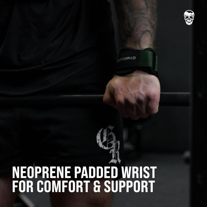 Gewichthebergriffe (Paar) für schweres Powerlifting, Kreuzheben, Rudern, Klimmzüge, mit Neopren-gepo