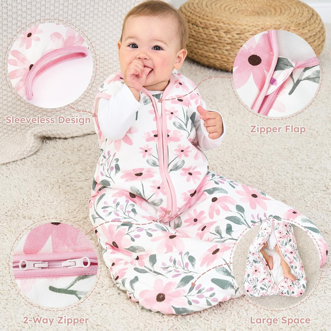 Yoofoss Baby Schlafsack Winter Baumwolle 2.5 TOG Warm Baby Winterschlafsack Herbst Weich Babyschlafs