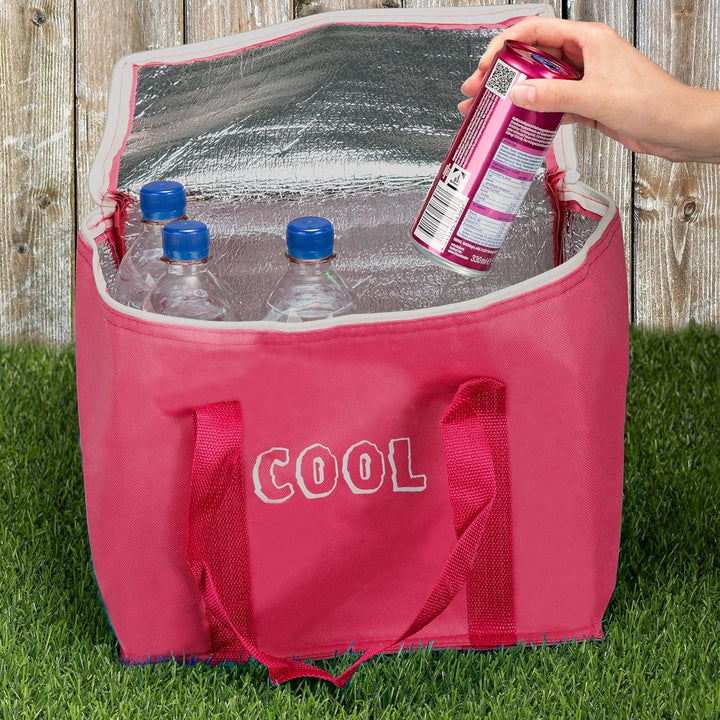 com-four® Kühltasche mit Kühlelement - Faltbare Thermo-Kühlbox - leichte Isoliertasche für Camping &