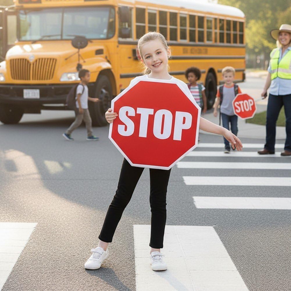 Stoppschild-kostüm, Lustiges Verkehrsschild-Einteiler-kostüm Abnehmbarem Träger Für Karneval, Weihna