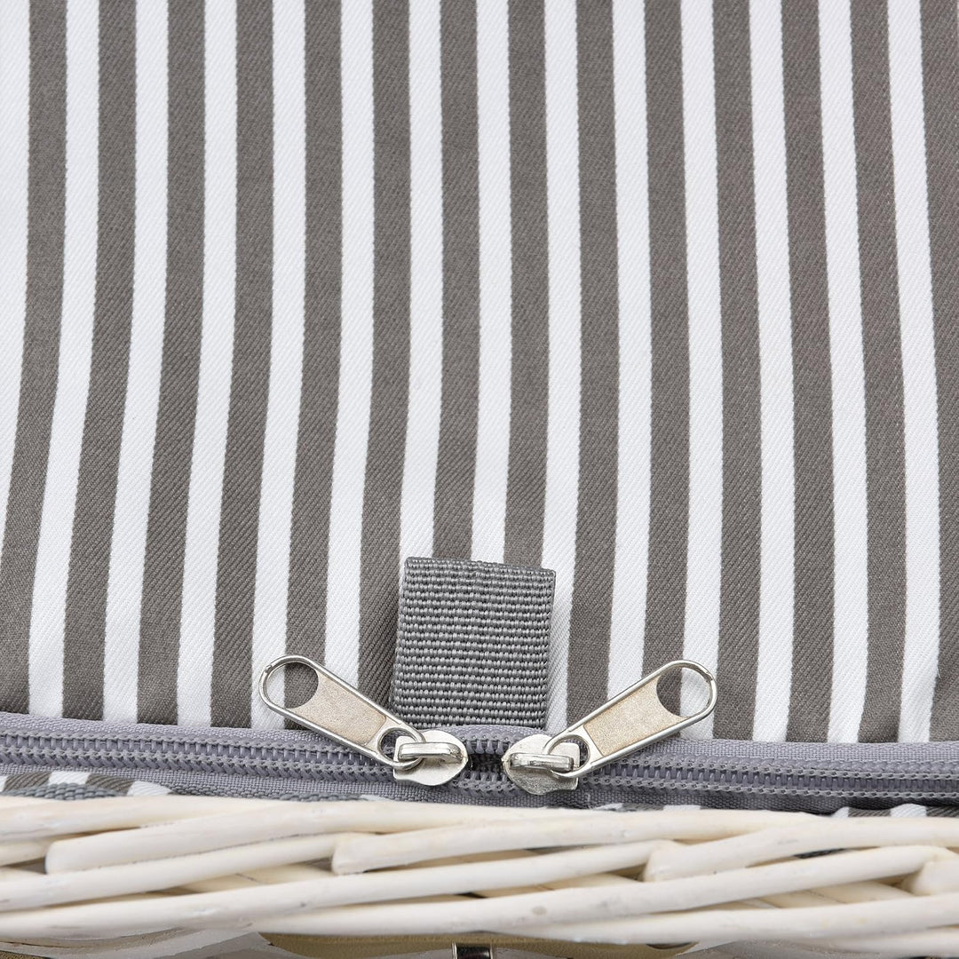 casa.pro Picknickkorb für 4 Personen Picknick-Set mit Kühltasche inkl. Geschirr Besteck Korkenzieher