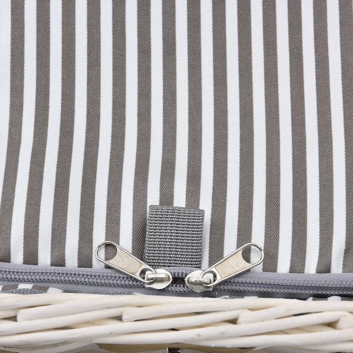 casa.pro Picknickkorb für 4 Personen Picknick-Set mit Kühltasche inkl. Geschirr Besteck Korkenzieher