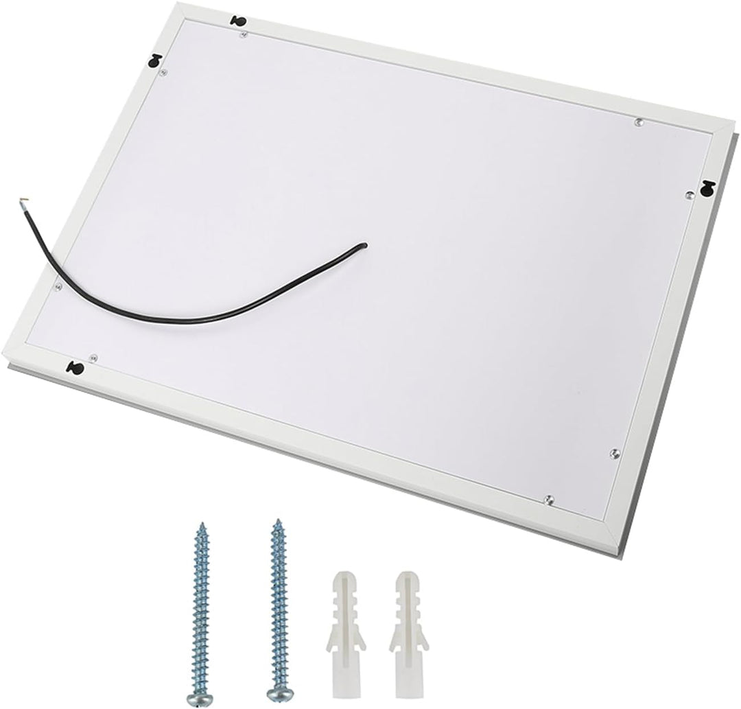 Homewell Badspiegel mit Beleuchtung, 50x70cm LED Wandspiegel mit Touch-Schalter, Kaltweiss Licht 650