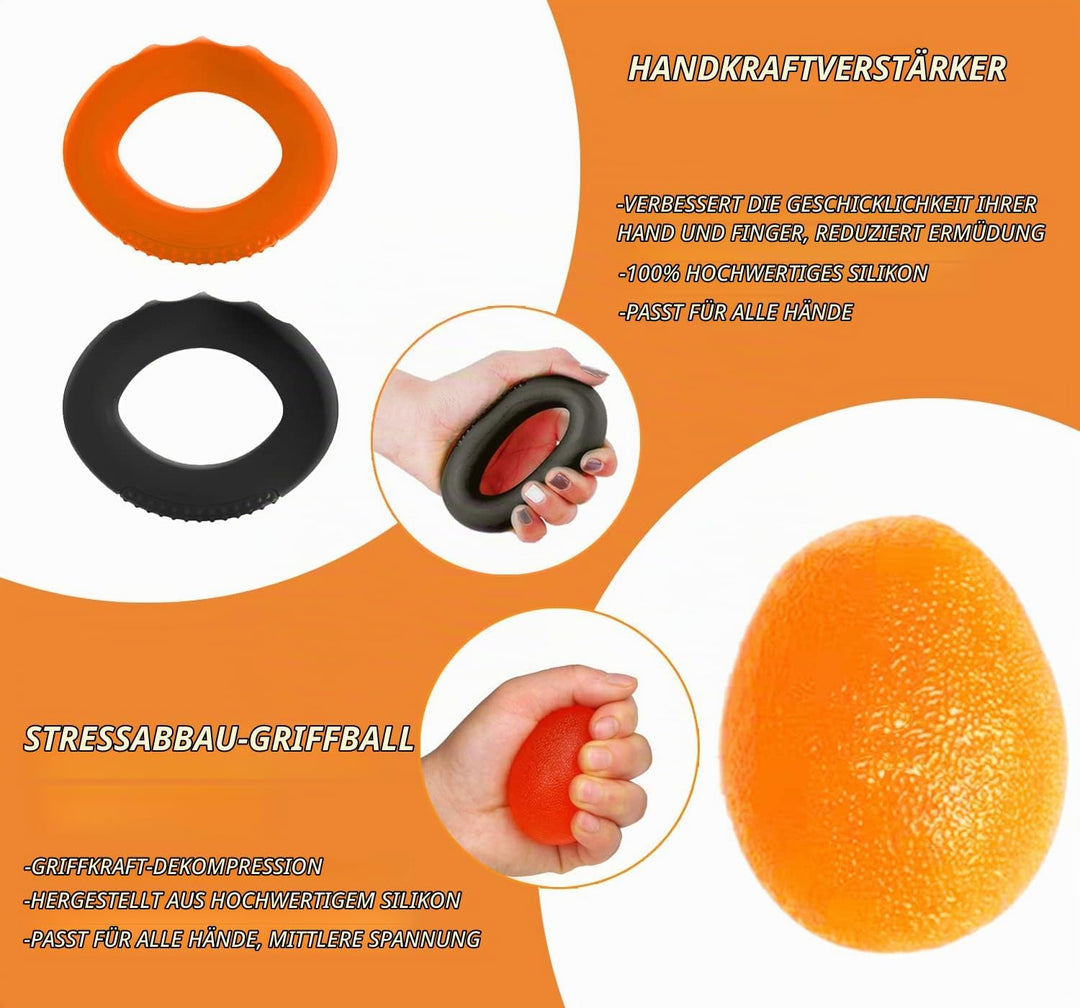 Handtrainer Unterarmtrainer Fingerhantel Unterarm training 10er Pack, Armtrainer, Lippenform Hand Gr