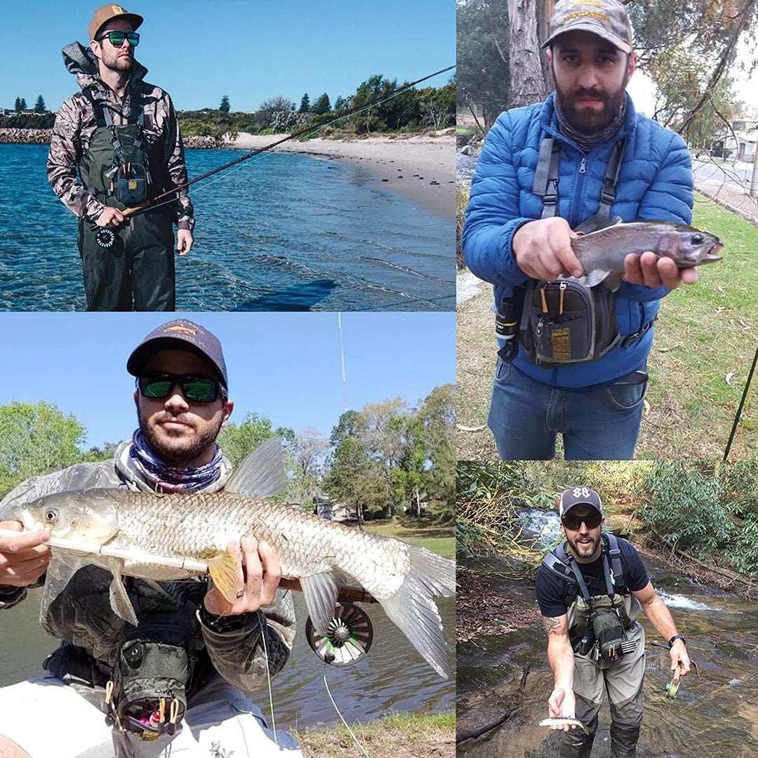 MAXIMUMCATCH Maxcatch Fliegenfischen Brusttasche Superleichte Brustpackung für Fliegenfischen Zubehö