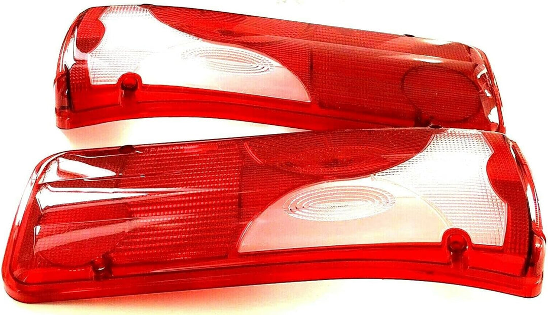 MelTruck® 2x Lichtscheibe Rücklichtglas Heckleuchte Ersatzglas Weiss SET