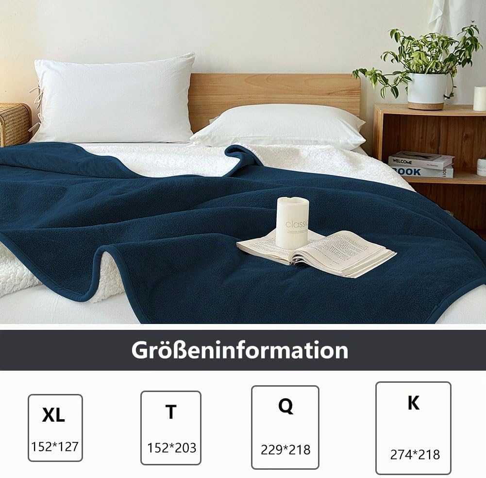 NSNLGSGC wasserdichte Decke 152x203cm, Liebesdecke für Paare, Verliebte, Erwachsene und Kinder, wass