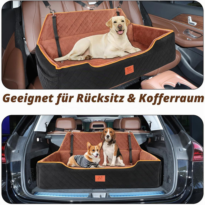 Grosse Hundesitzbank für Hunde unter 100 Pfund, Fully Detachable &amp; Washable with Thick Cushion (schw