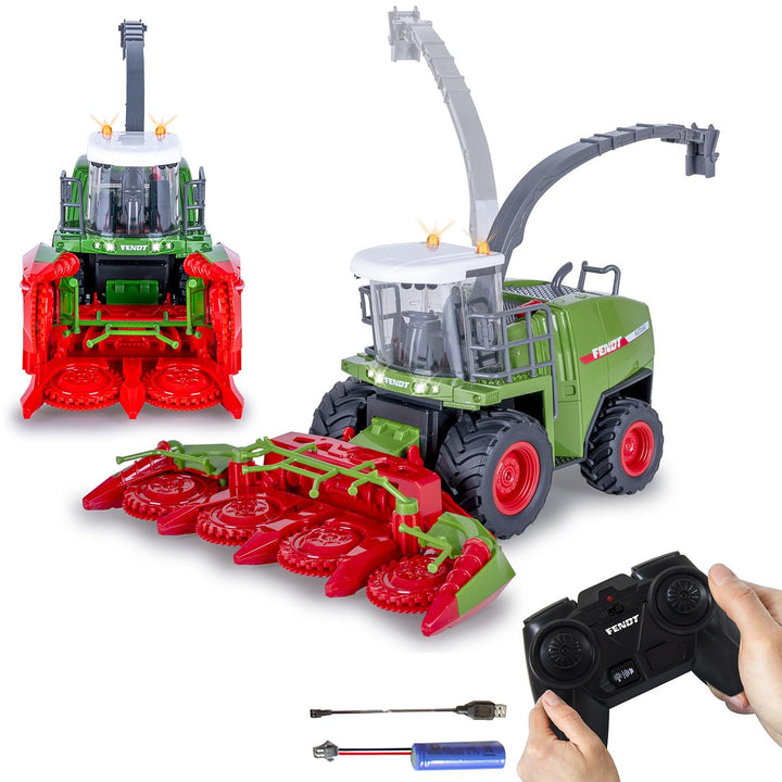 JAMARA 405315 Fendt Katana Feldhäcksler RC 1:24S - Traktor Fendt Spielzeug, Ferngesteuert RC Traktor
