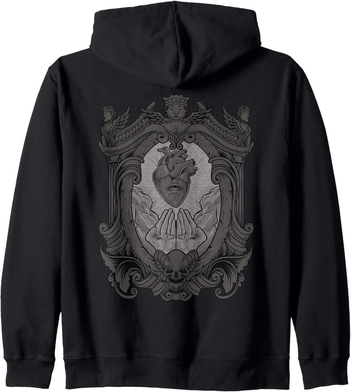 Herz Symbol I Gothic & Occult I Okkult I Retro Heart Kapuzenjacke