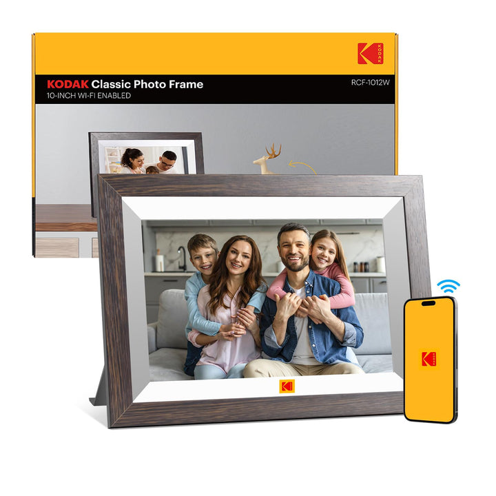 KODAK 10,1 Zoll WiFi Digitaler Bilderrahmen, 1280x800 HD IPS Touchscreen, WLAN Elektronischer Bilder