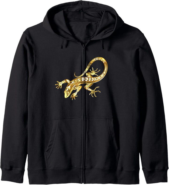 Golden Gecko Art Herptile Herpetology Herpetologist Herping Kapuzenjacke