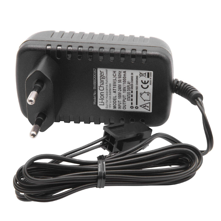 vhbw Ladegerät kompatibel mit Husqvarna Automower 320, 330X, 420, 430, 430X, 440, 450X, 520 Akku-Ras