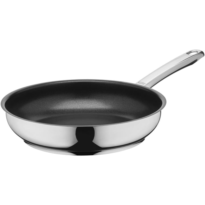 Silit Calabria Bratpfanne 24 cm Induktion, Edelstahlpfanne beschichtet, Edelstahlgriff, Antihaftbesc