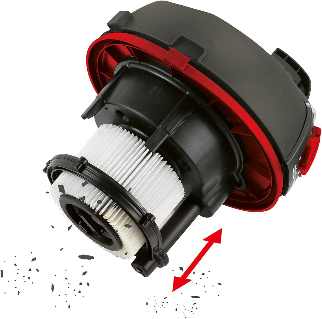 Mauk Industriesauger Nass-Trockensauger 1200W | Beutellos mit Kabel | 30L | Saugen und Wischen in ei
