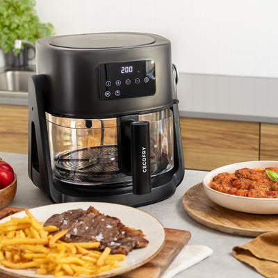 Cecotec Heissluftfritteuse ohne Öl, 4,5 L Air Fryer Cecofry Flip&Grill 4500. 1500 W, 3 in 1: Fritteu