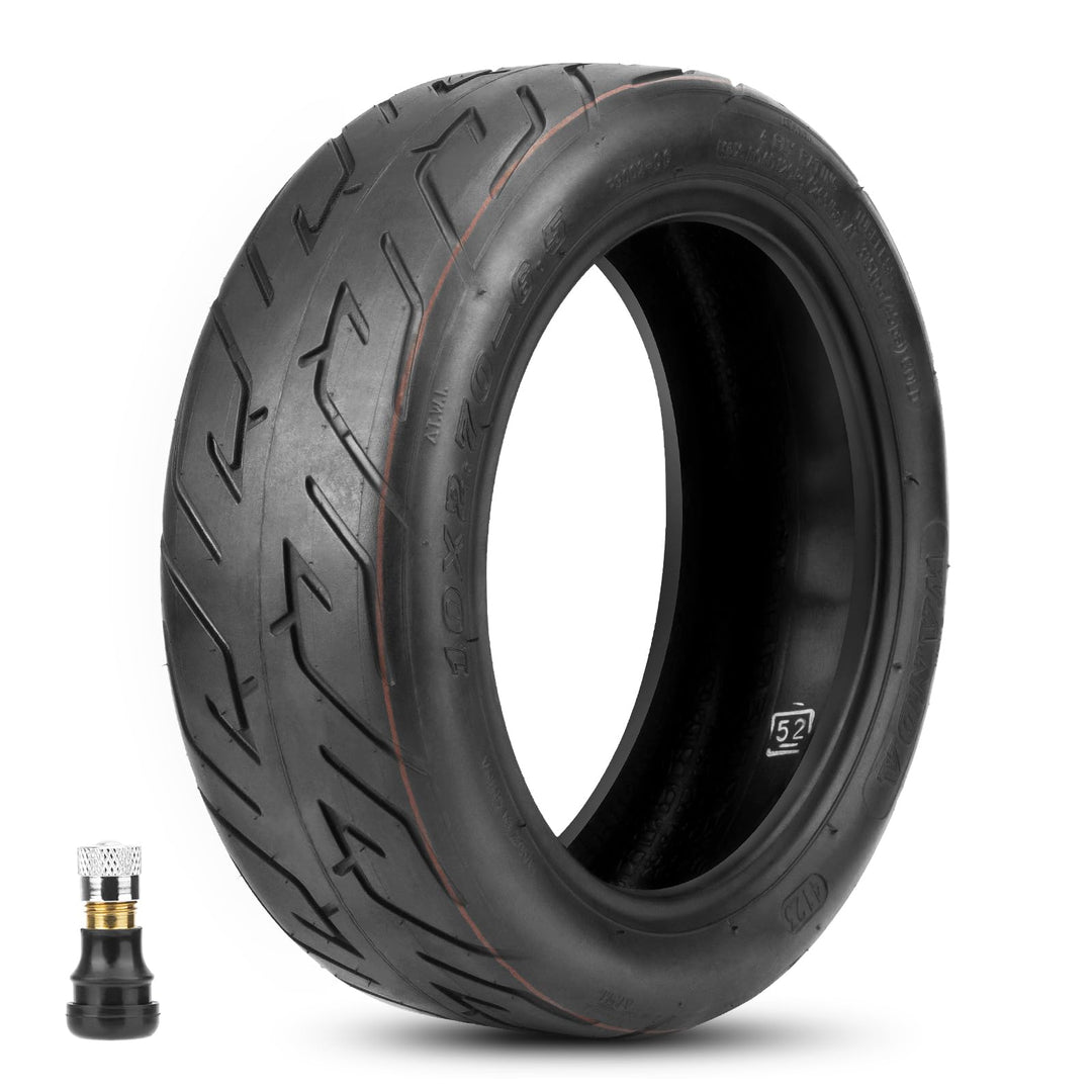 E Scooter Reifen 10x2.70-6.5 Schlauchlos Tubeless mit Ventil, Langlebig & Verschleissfester, Gute Gr