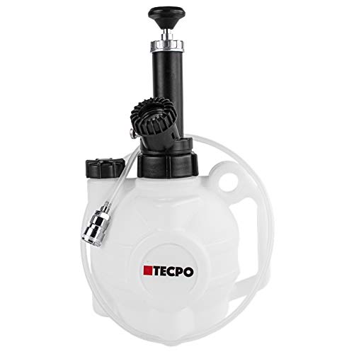 TECPO 300120 Bremsen Entlüftungsgerät 4 Liter + 1 Liter Auffangflasche Bremsenentlüfter Set Bremsflü