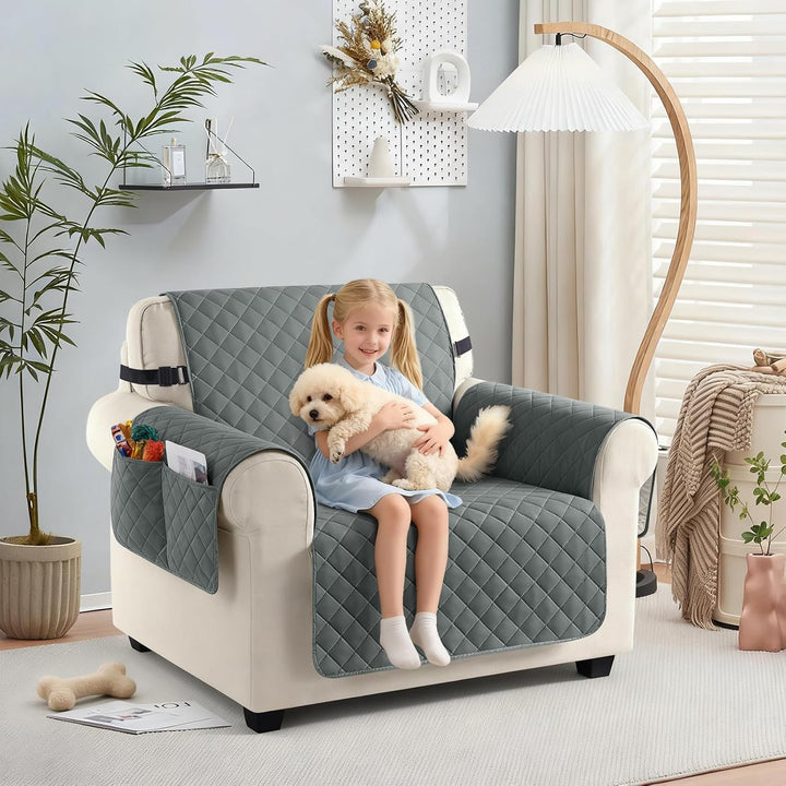TAOCOCO Sofa Überzug, Sofabezug Wasserdicht Mit Gummiband，Wohnzimmer Anti-Rutsch Gepolsterter Sofasc