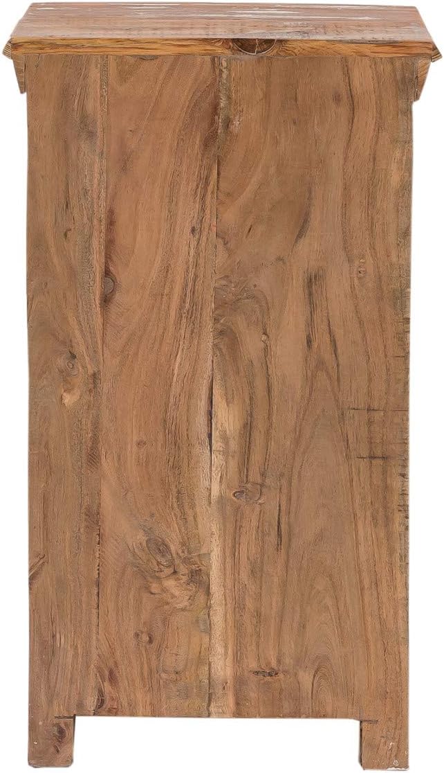 Woodkings® Bad Unterschrank Perth recyceltes Holz bunt rustikal Echtholz weiss massiv Badmöbel Badez