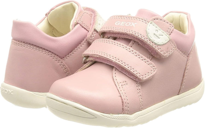 Geox Baby - Mädchen B Macchia GirlFirst Walker Shoe 18 EU Rose, 18 EU Rose