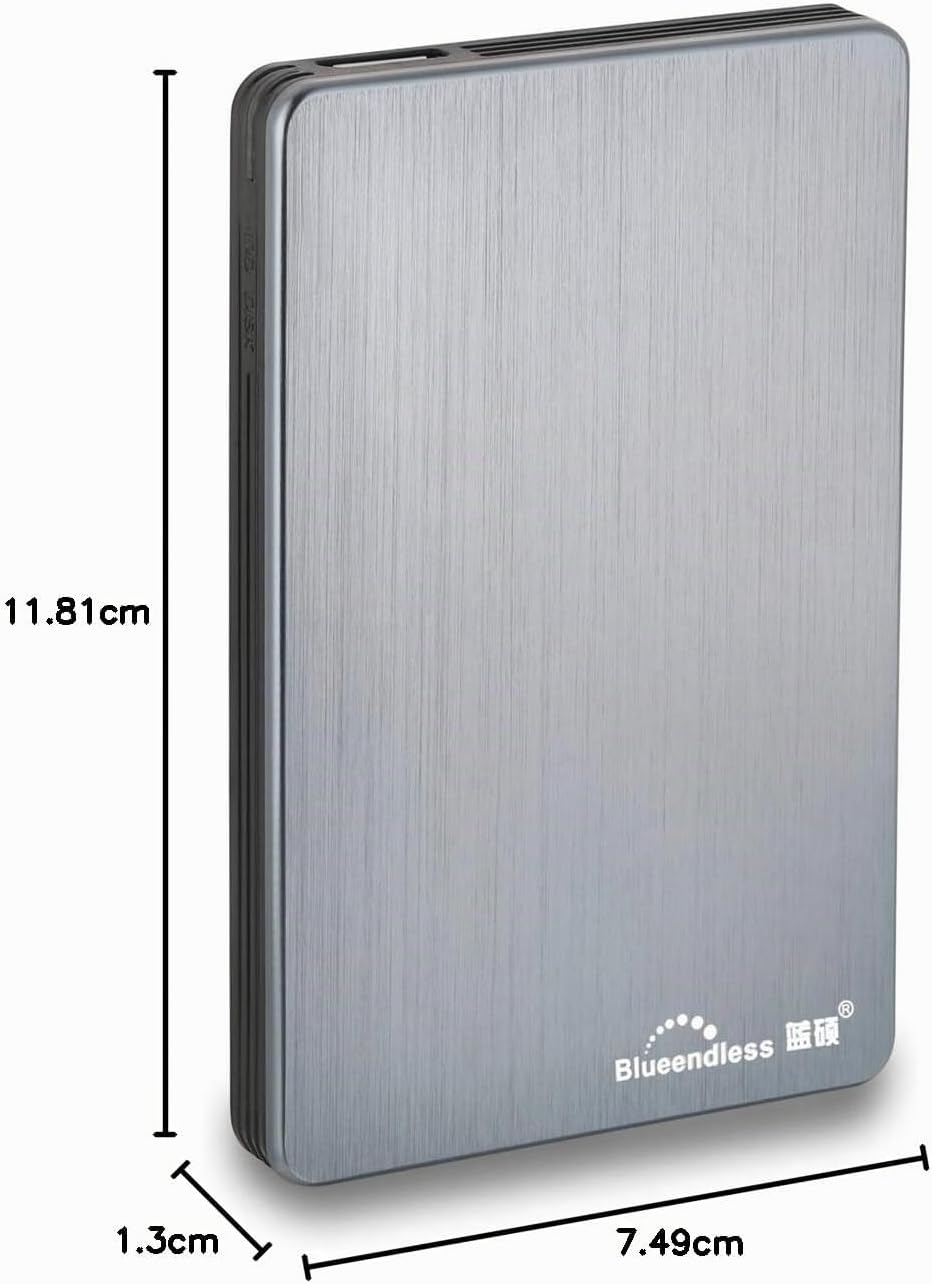 Blueendless Tragbare Externe Festplatte USB 3.0 6,3 cm (2,5 Zoll) für PC, Laptop, Computer (500GB, g