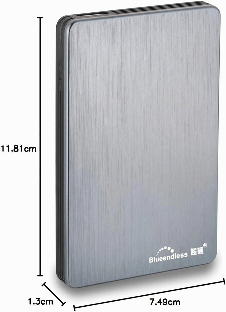 Blueendless Tragbare Externe Festplatte USB 3.0 6,3 cm (2,5 Zoll) für PC, Laptop, Computer (500GB, g