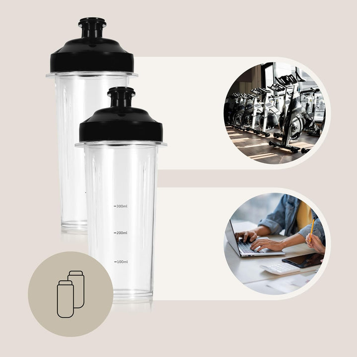 ZEEGMA VITAMINE FERRO Elektrischer Mixer für Cocktails und Smoothies, Magnetantriebstechnologie, 200