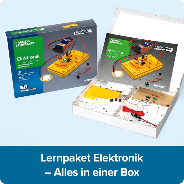 FRANZIS 65272 - Lernpaket Elektronik - Der Schnellstart in die Elektronik - 50 spannende Experimente