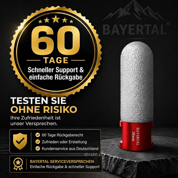 Diamantfräser 20mm x M14 Premium - Bohren & Fräsen von harten Fliesen - Premium Fingerfräser mit Ind