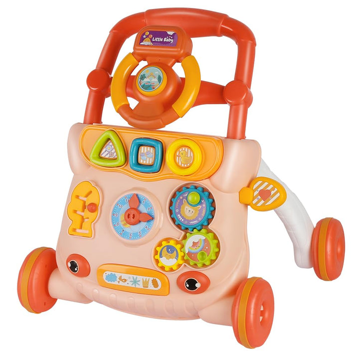 Lauflernhilfe für Babys, Laufwagen, Lauflernhilfe für Babys mit Musik-Player, stossdämpfendes Rad, G