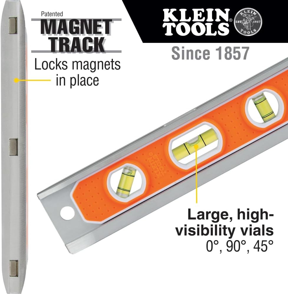 Klein Tools 935 Torpedo Wasserwaage, 935R Aluminum, Aluminum