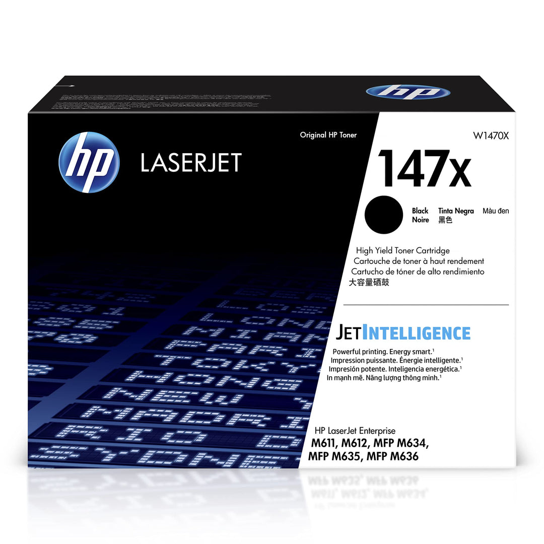 HP 147X (W1470X) Schwarz Original Toner mit hoher Reichweite für HP LaserJet Enterprise M611, M612,