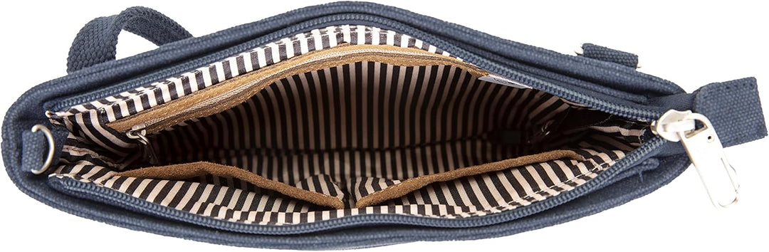 Travelon Damen Anti-Theft Heritage Small Crossbody Umhängetasche Indigo, Indigo/Mandala-traum