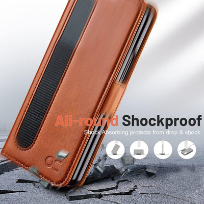 OCASE Hülle Samsung Galaxy Z Fold 4 5G Handyhülle mit [S Pen Halter] [Vorderseite Displayschutz] [Pr