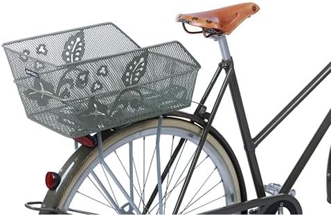 Basil 11187 Cento Flower Fahrradkorb Weiss Single, Weiss Single