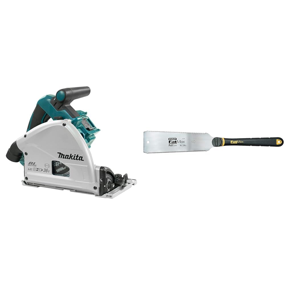 Makita DSP600ZJ Akku-Tauchsäge 56mm 2x18 V (ohne Akku, ohne Ladegerät) im MAKPAC &amp; Stanley FatMax Ja