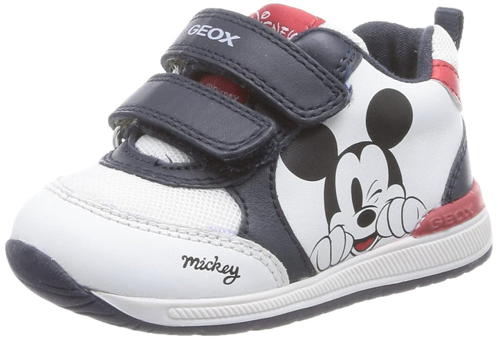 Geox Jungen B Rishon Boy First Walker Shoe 21 EU White Navy, 21 EU White Navy