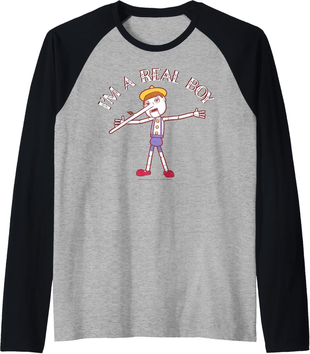 Shrek Pinocchio I'm A Real Boy Raglan