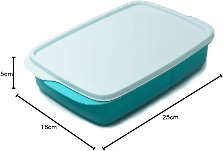 Tupperware to Go Lunchbox 1 L helltürkis mit Trennwand Clevere Pause Schule